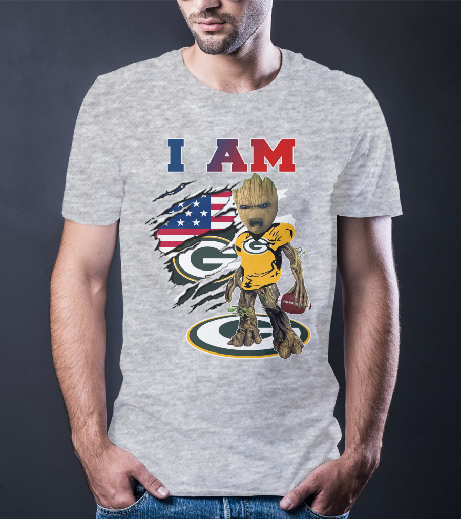 I Am Groot Green Bay Packers Football T-Shirt