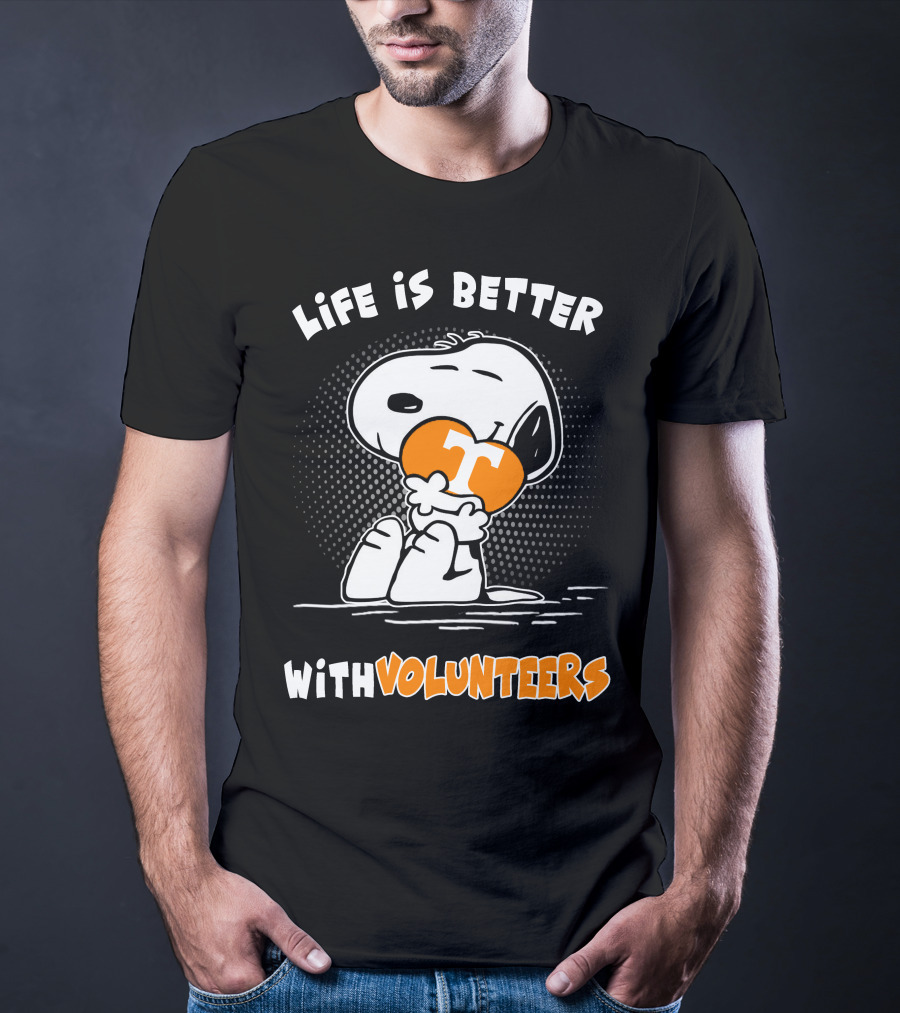 Life Is Better With Volunteers Snoopy Tennessee T-Shirt