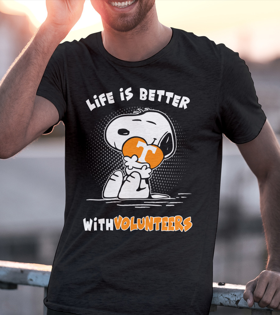 Life Is Better With Volunteers Snoopy Tennessee T-Shirt