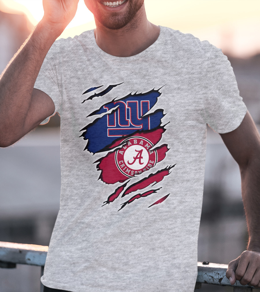 New York Giants Alabama Crimson Tide T-Shirt