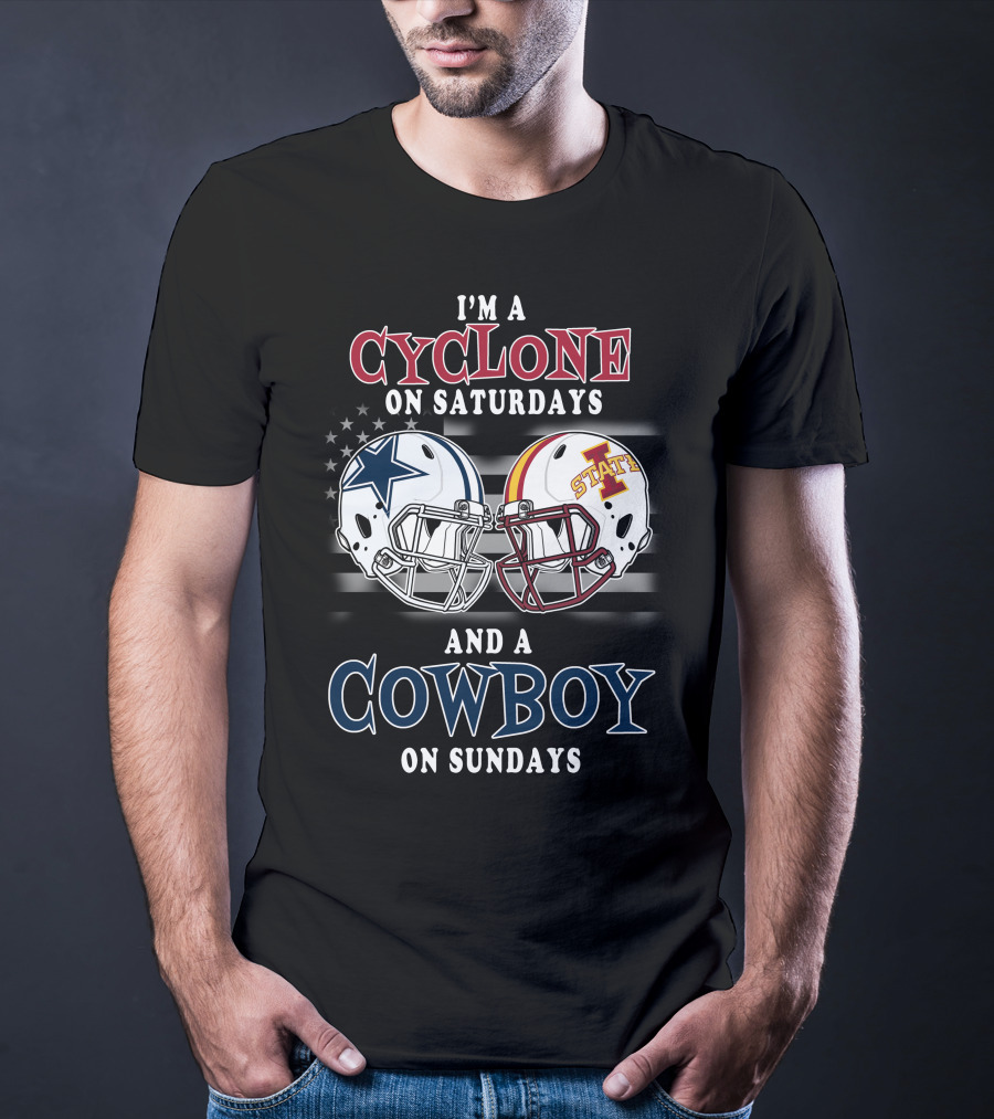 I'm A Cyclone On Saturdays And A Cowboy On Sundays T-Shirt