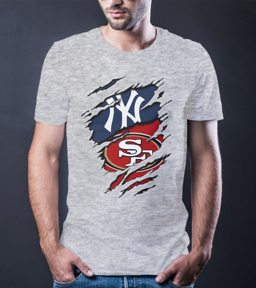 49ers Yankees Logo Mashup T-Shirt