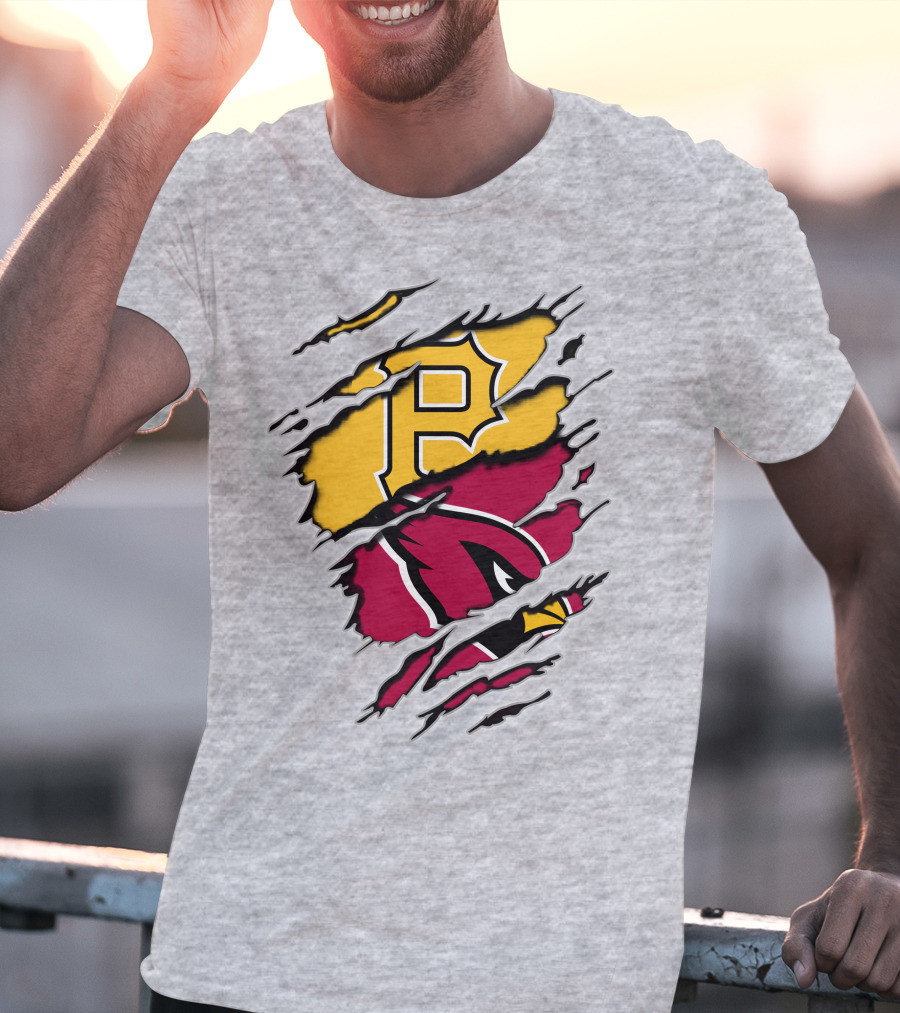 Cardinals And Pirates Logo Mashup T-Shirt