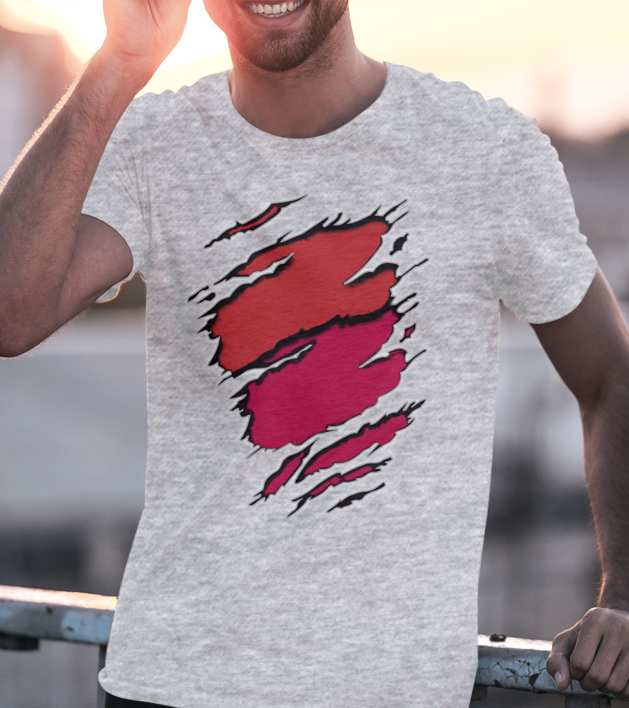 Cardinals Louis Cardinals Red Claw Marks T-Shirt