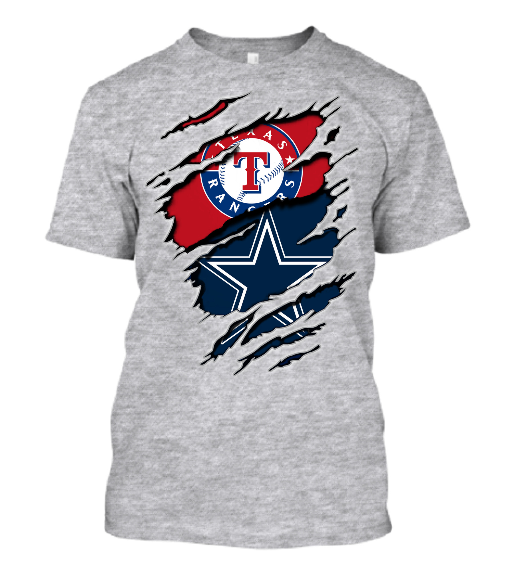 Texas Rangers And Dallas Cowboys Mashup T-Shirt