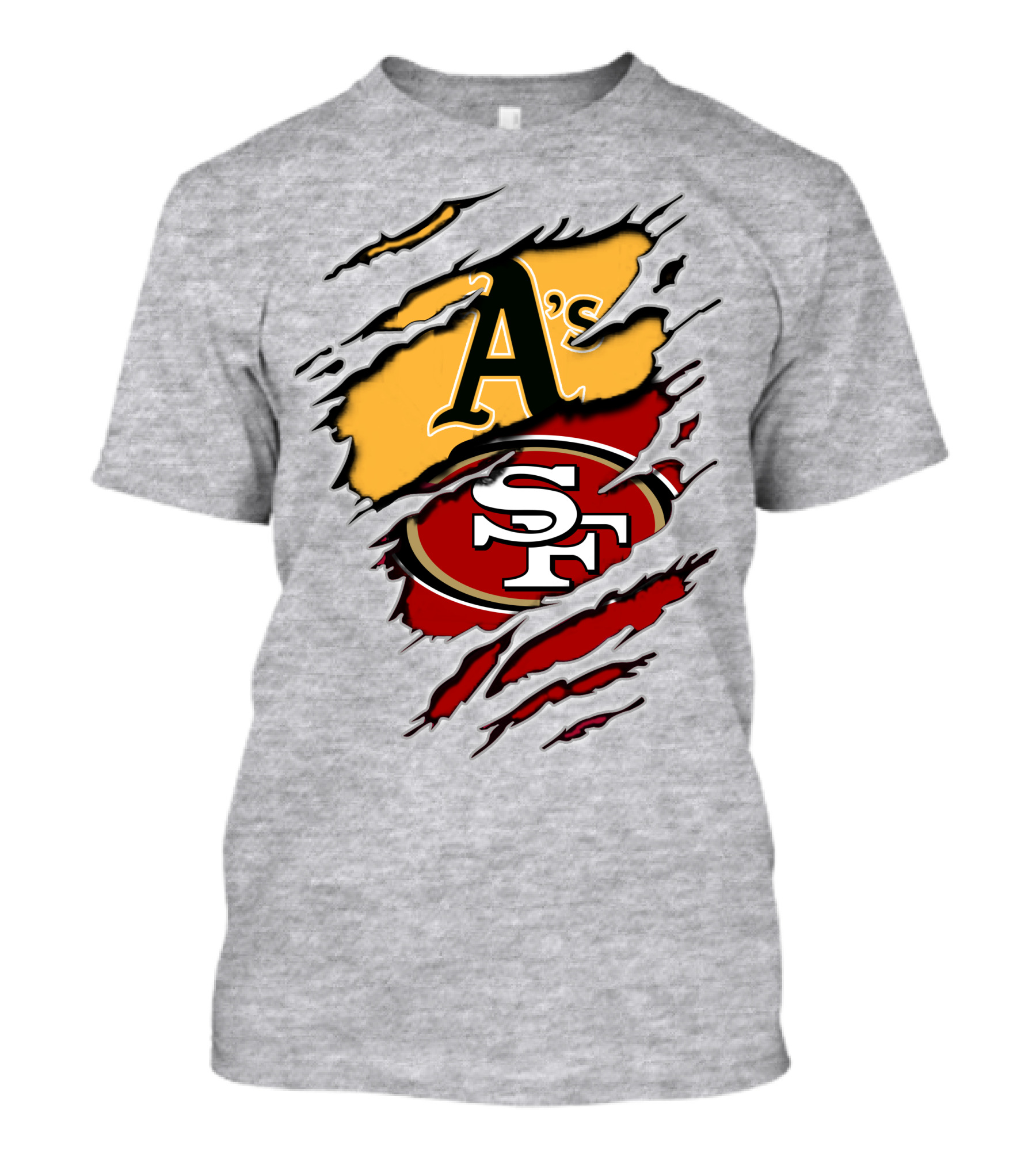 San Francisco 49ers Athletics A's Collaboration T-Shirt