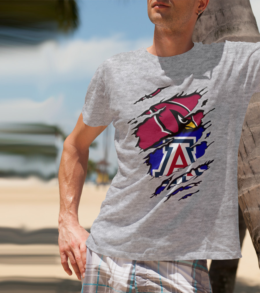 Arizona Cardinals Wildcat Claw Mashup T-Shirt