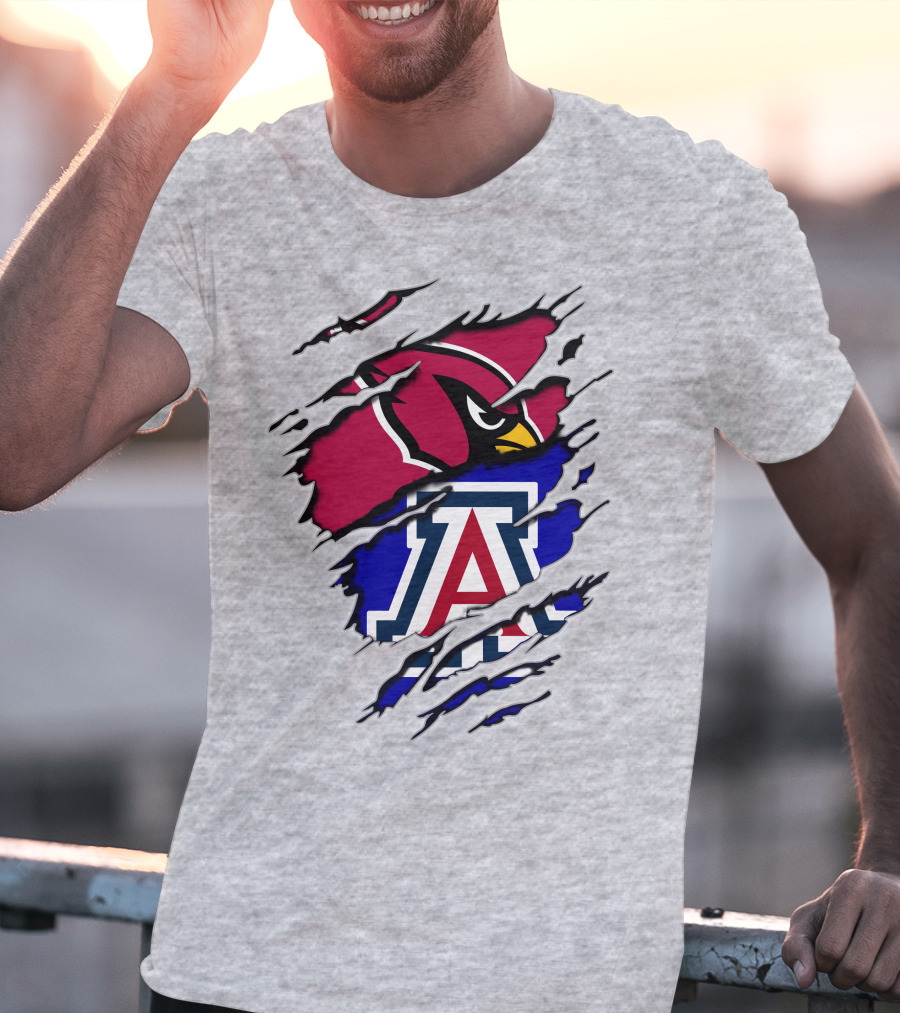 Arizona Cardinals Wildcat Claw Mashup T-Shirt
