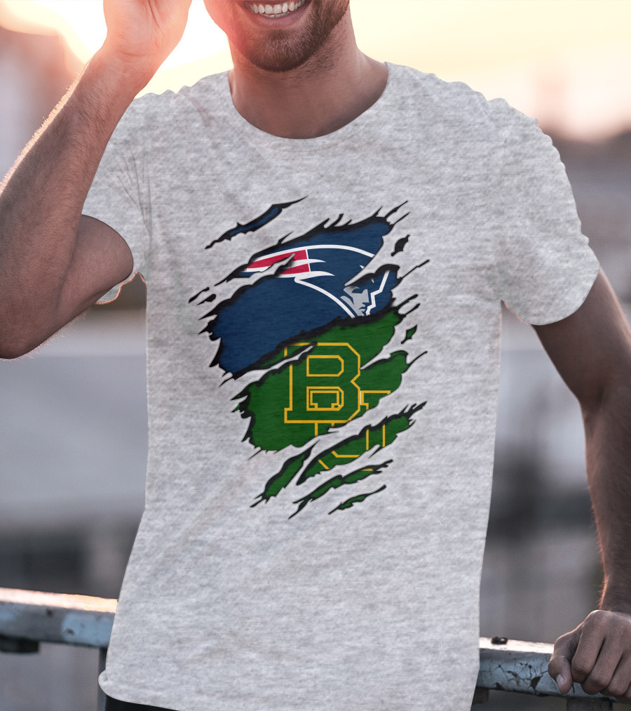 Patriots Baylor BU Logo Mashup T-Shirt