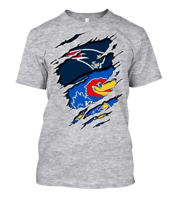 Patriots Jayhawks Kansas Fusion Sports Fan T-Shirt