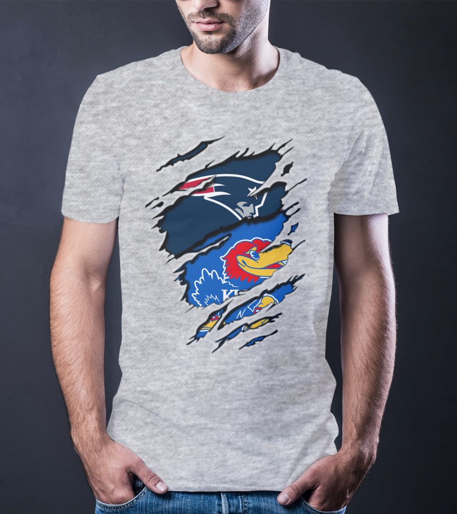 Patriots Jayhawks Kansas Fusion Sports Fan T-Shirt