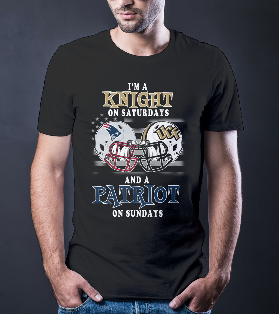 I'm A Knight On Saturdays And A Patriot On Sundays UCF Football Helmet T-Shirt