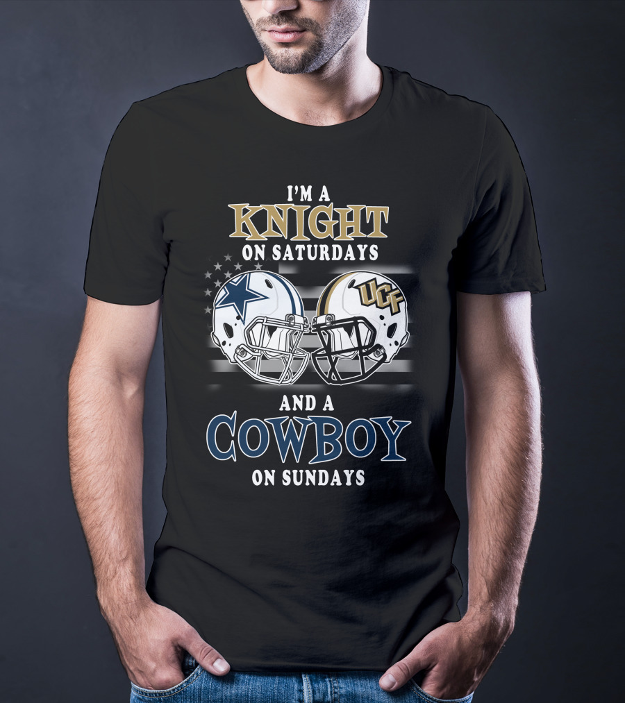 I'm A Knight On Saturdays And A Cowboy On Sundays UCF Helmet And Star T-Shirt