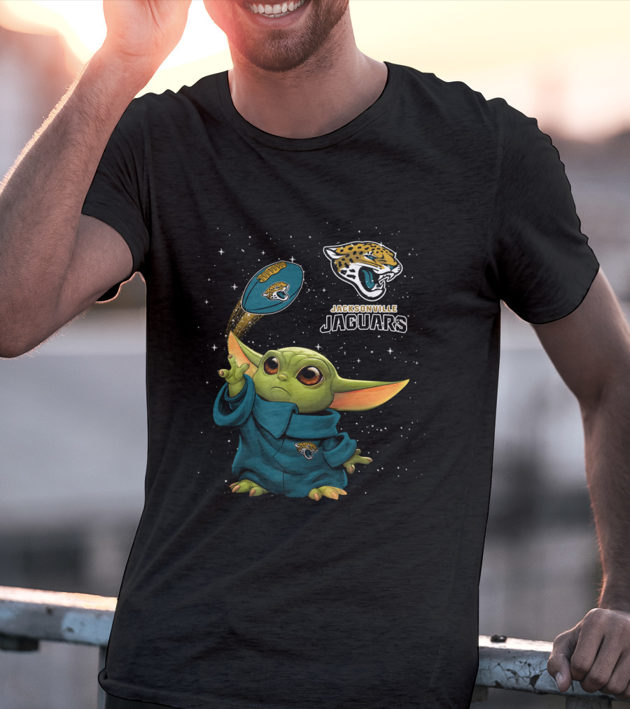 Baby Yoda Jacksonville Jaguars Star Wars Football Fan T-Shirt