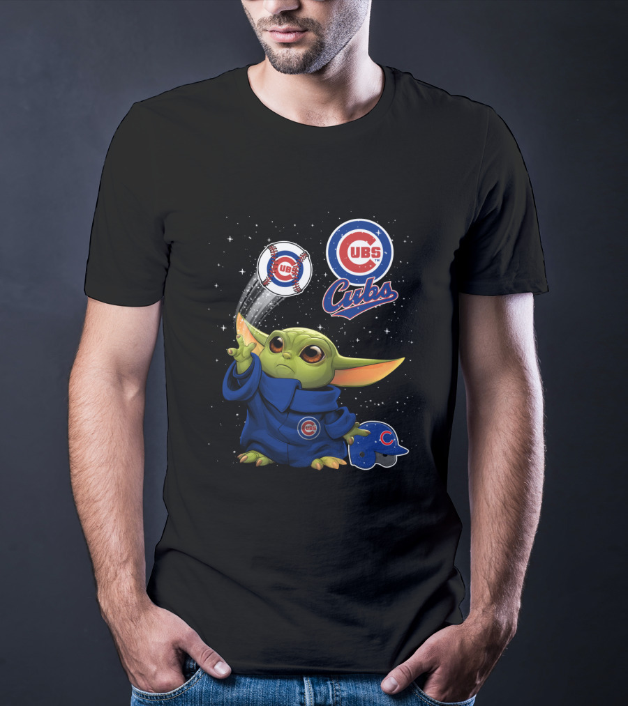 Cubs Baby Yoda Star Wars Chicago Baseball Magic T-Shirt