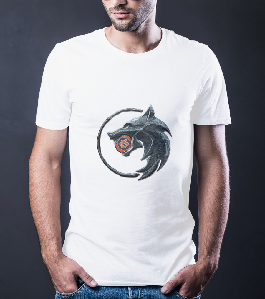 Auburn Tigers Wolf Head Circle T-Shirt
