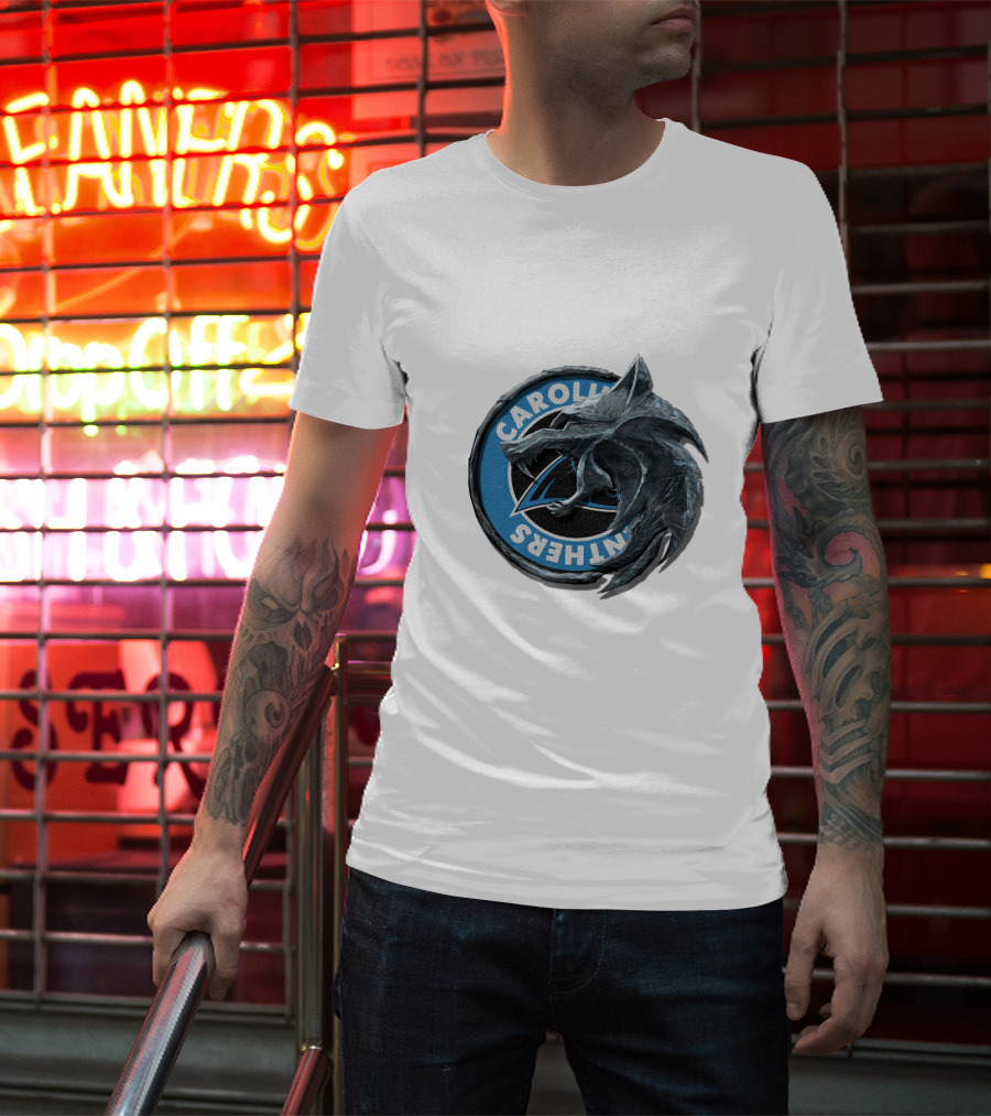 Carolina Panthers Dragon Logo Fusion T-Shirt