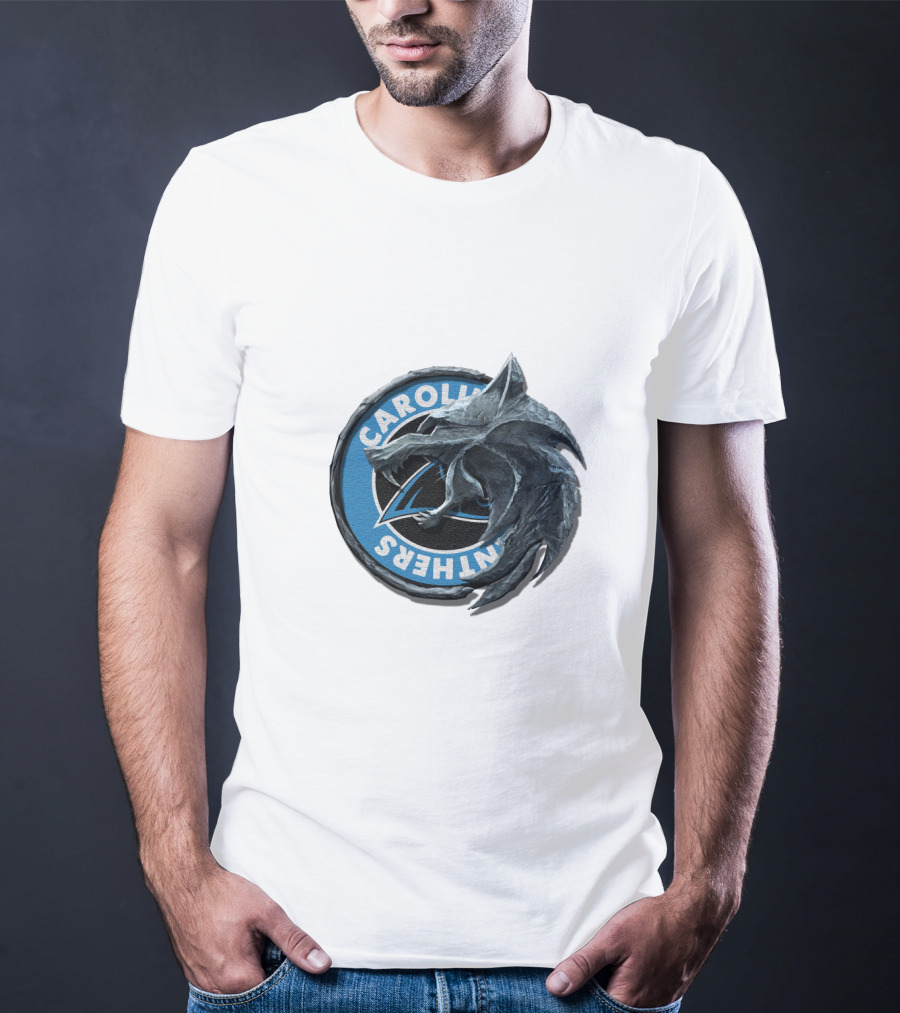 Carolina Panthers Dragon Logo Fusion T-Shirt
