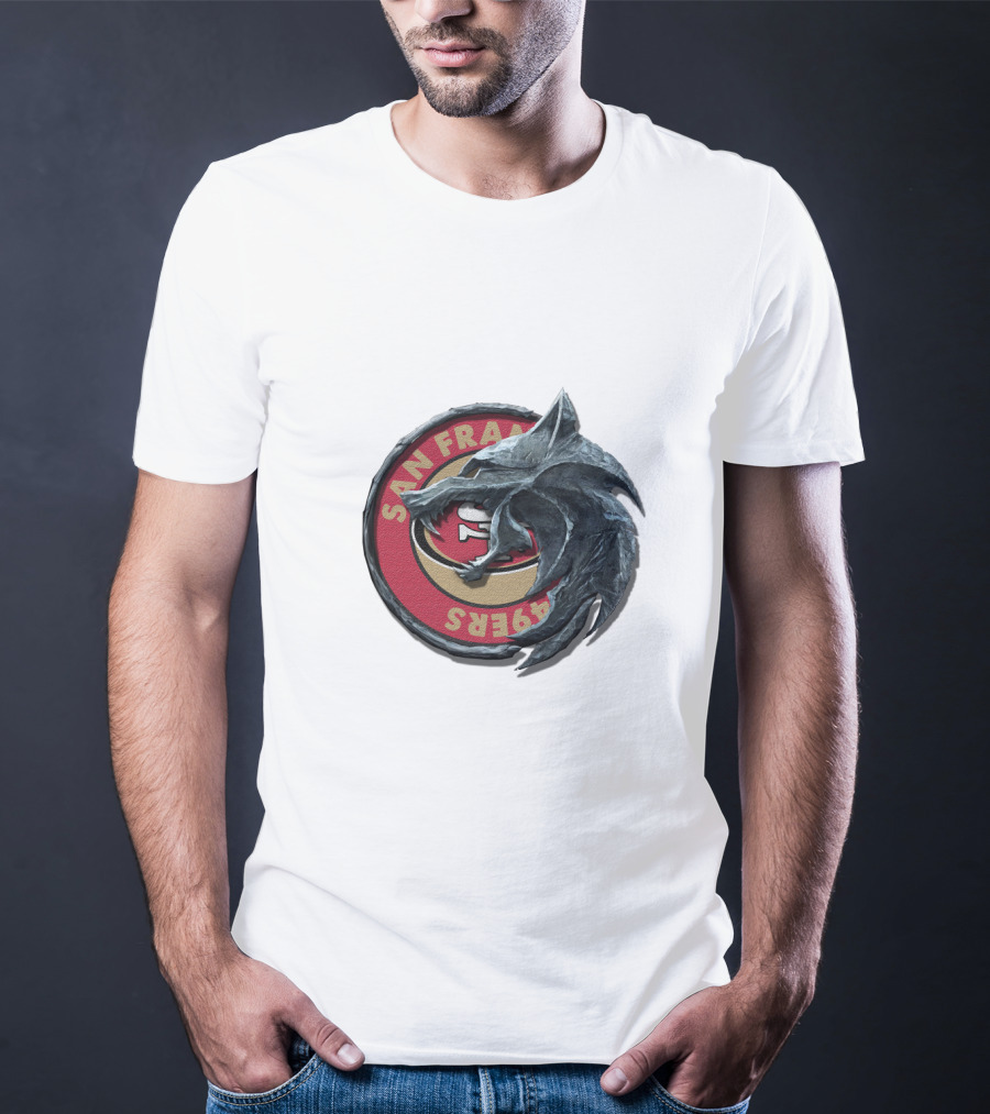 San Francisco 49ers Dragon Emblem Cht1Twnfl2027 T-Shirt