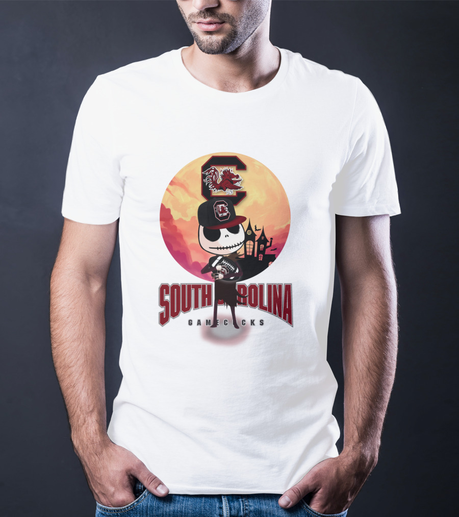 South Carolina Gamecocks Halloween Character Football T-Shirt