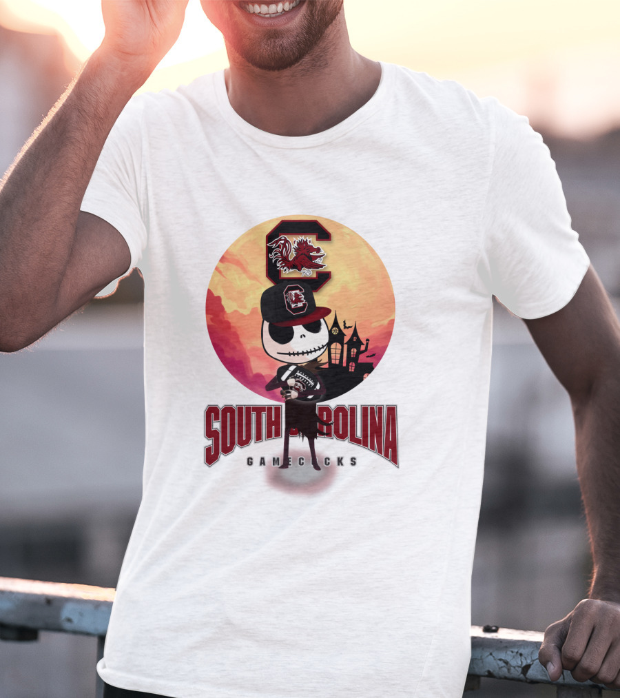South Carolina Gamecocks Halloween Character Football T-Shirt
