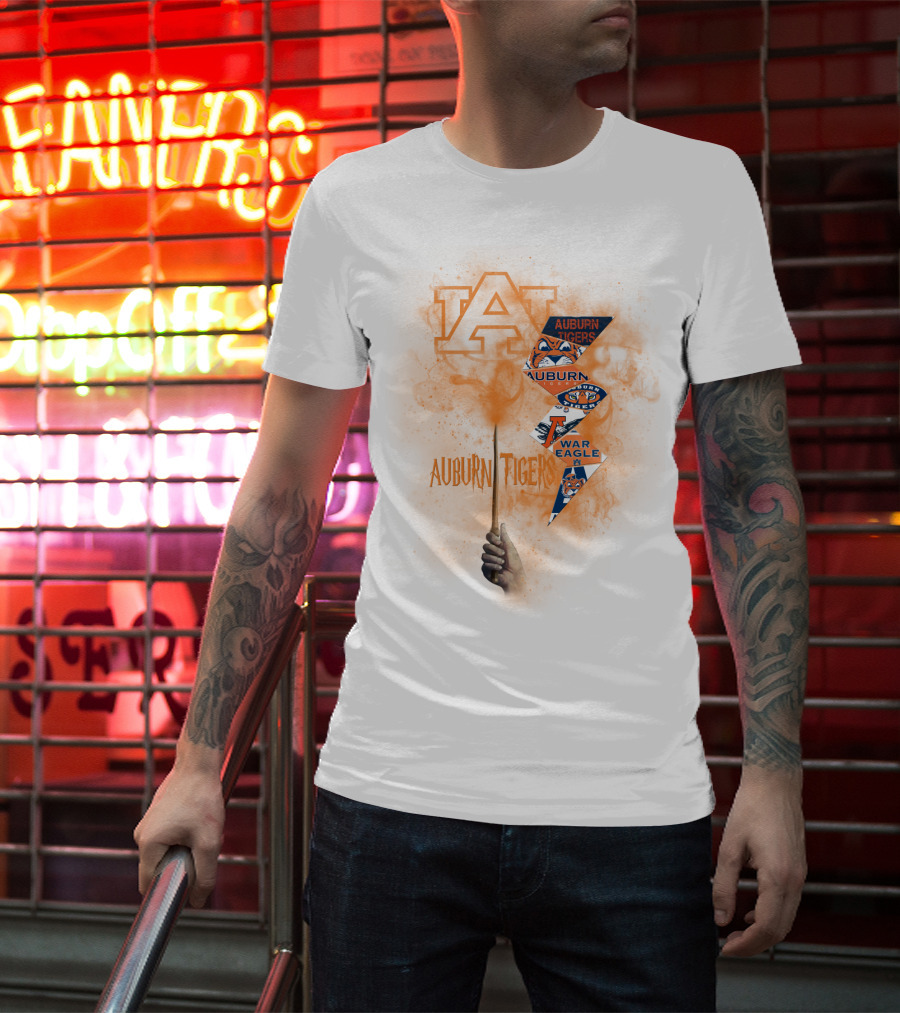 Auburn Tigers War Eagle Fan Spirit With Auburn A Symbol T-Shirt