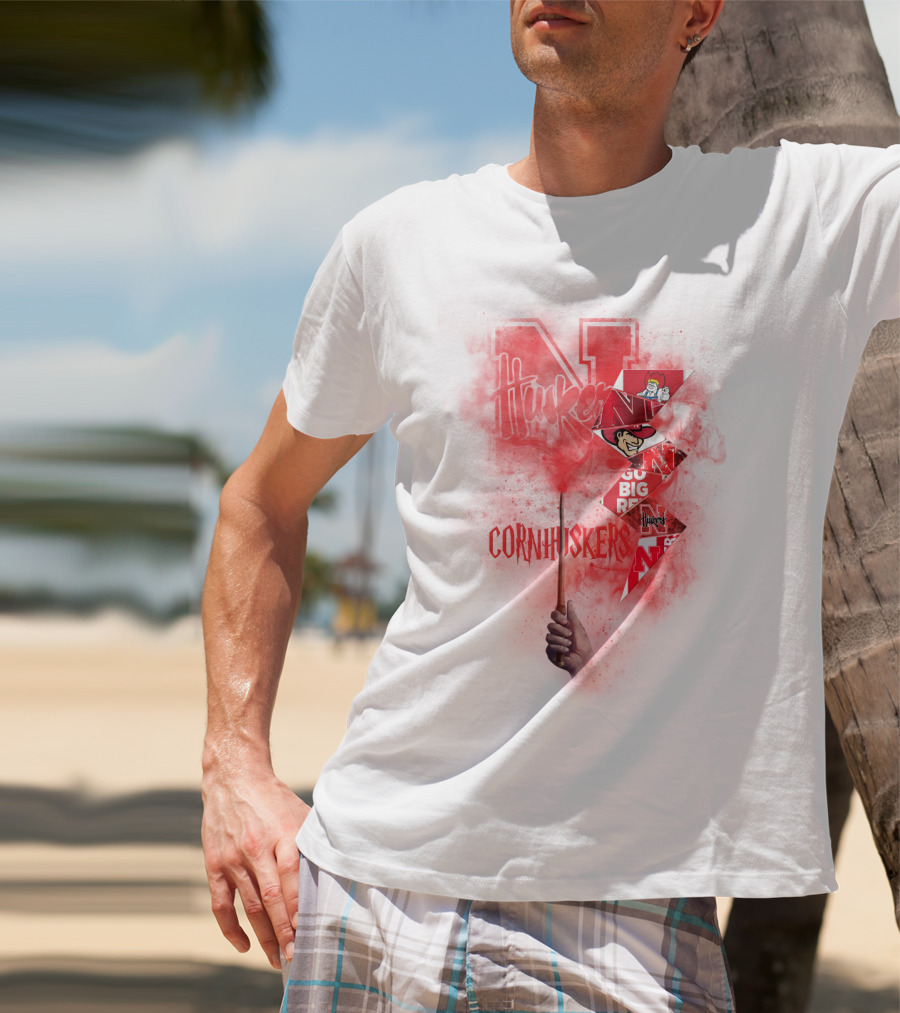 Nebraska Cornhuskers Go Big Red N Huskers Cornhuskers Magic Wand T-Shirt