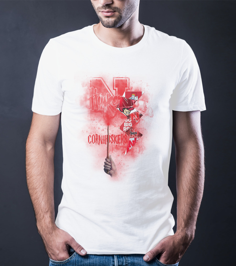 Nebraska Cornhuskers Go Big Red N Huskers Cornhuskers Magic Wand T-Shirt