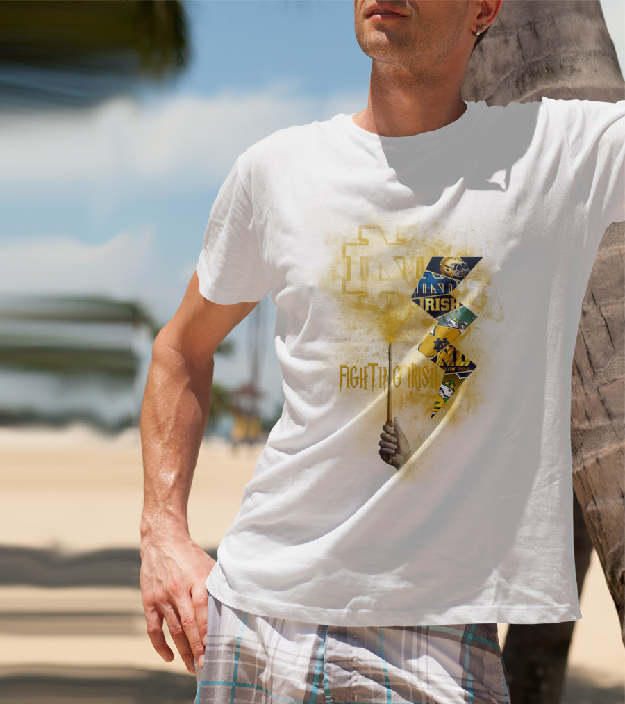 Fighting Irish Notre Dame Lightning Wand T-Shirt