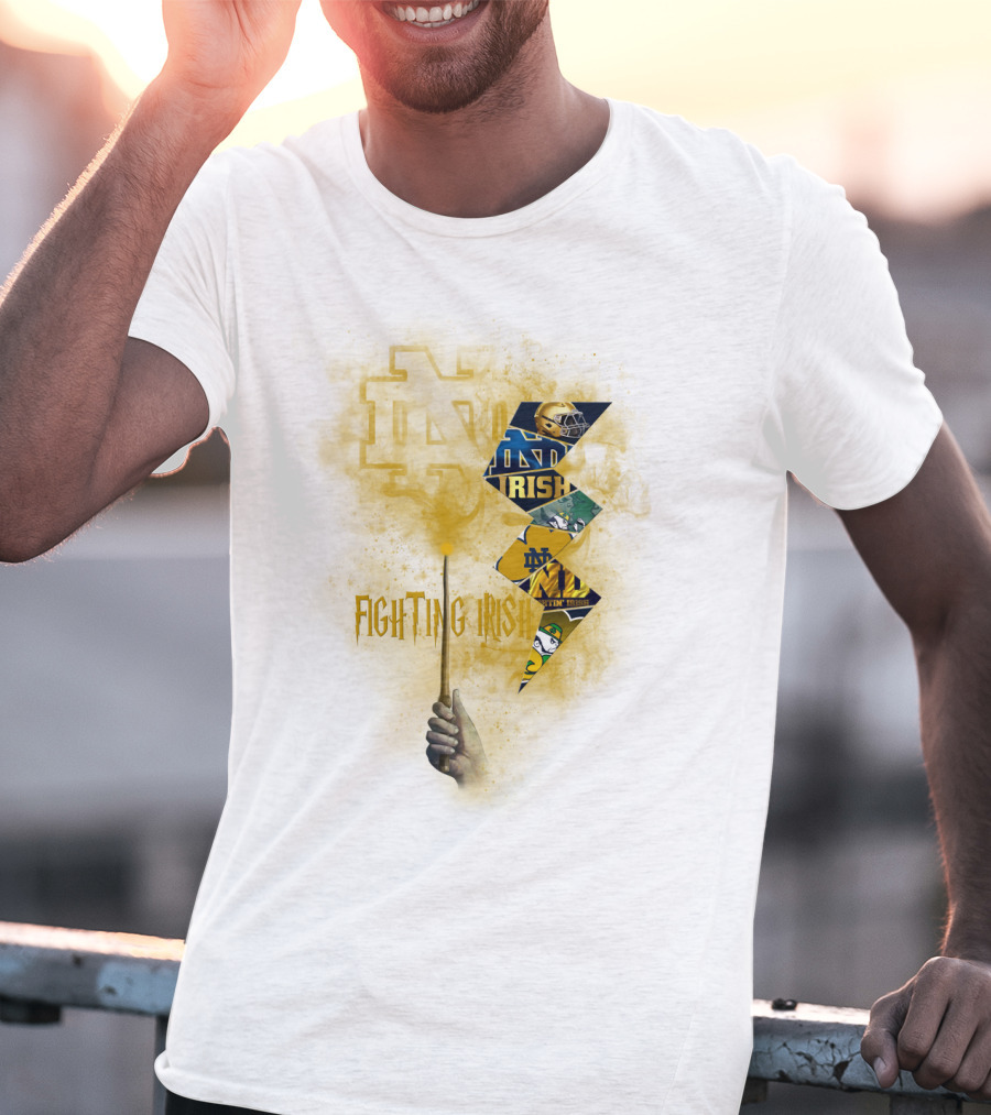 Fighting Irish Notre Dame Lightning Wand T-Shirt