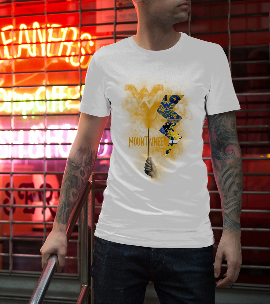 West Virginia Mountaineers Wvu Triangles And Smoke T-Shirt