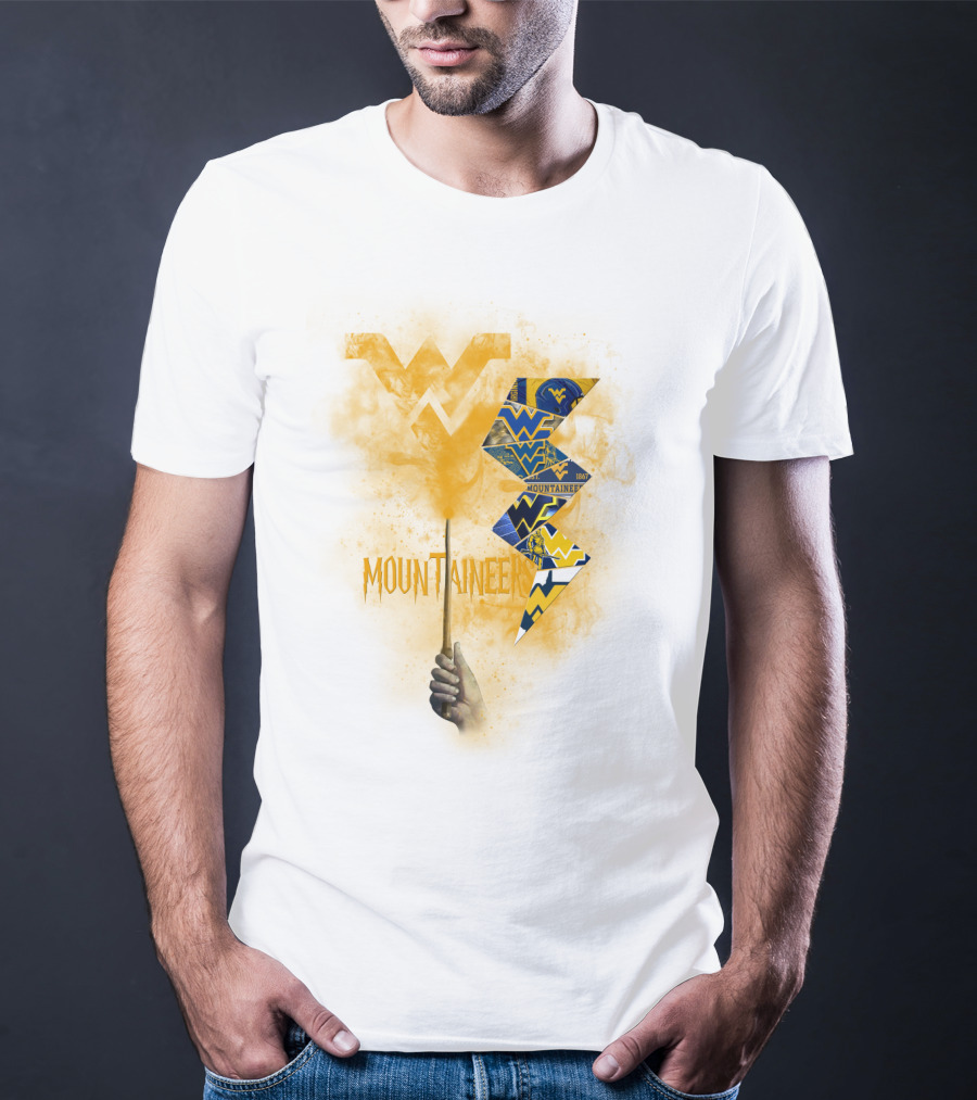 West Virginia Mountaineers Wvu Triangles And Smoke T-Shirt