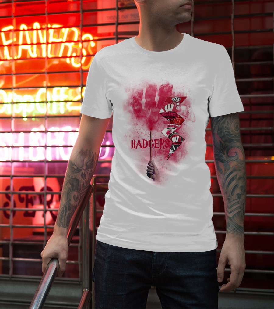 Wisconsin Badgers W Logo Sports Fan Art Chtnca1014 T-Shirt