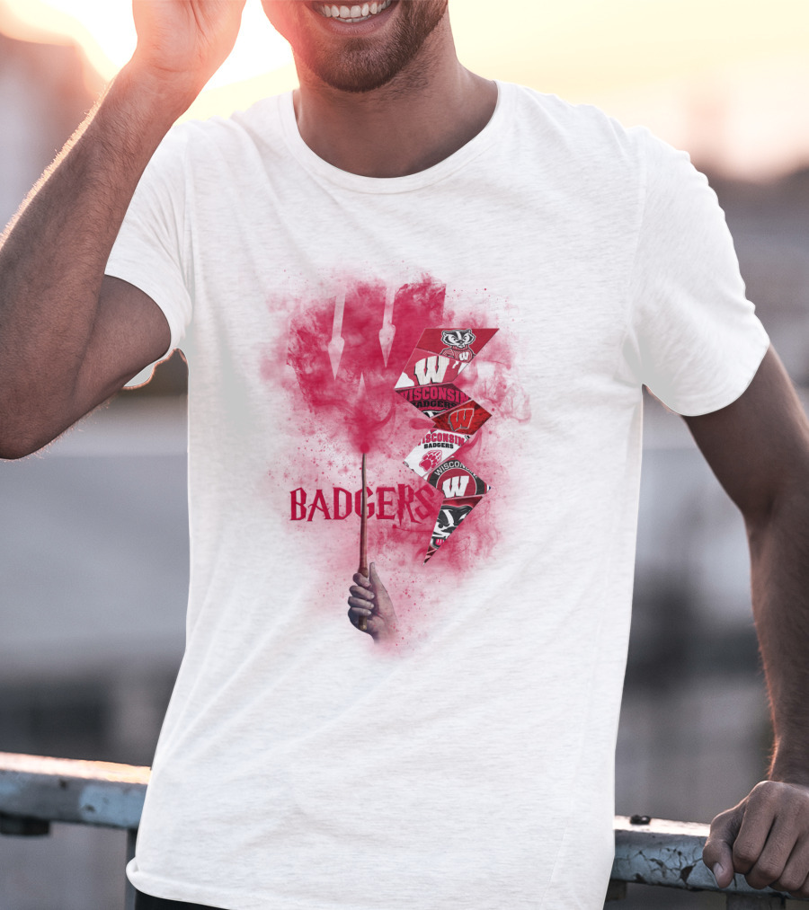 Wisconsin Badgers W Logo Sports Fan Art Chtnca1014 T-Shirt