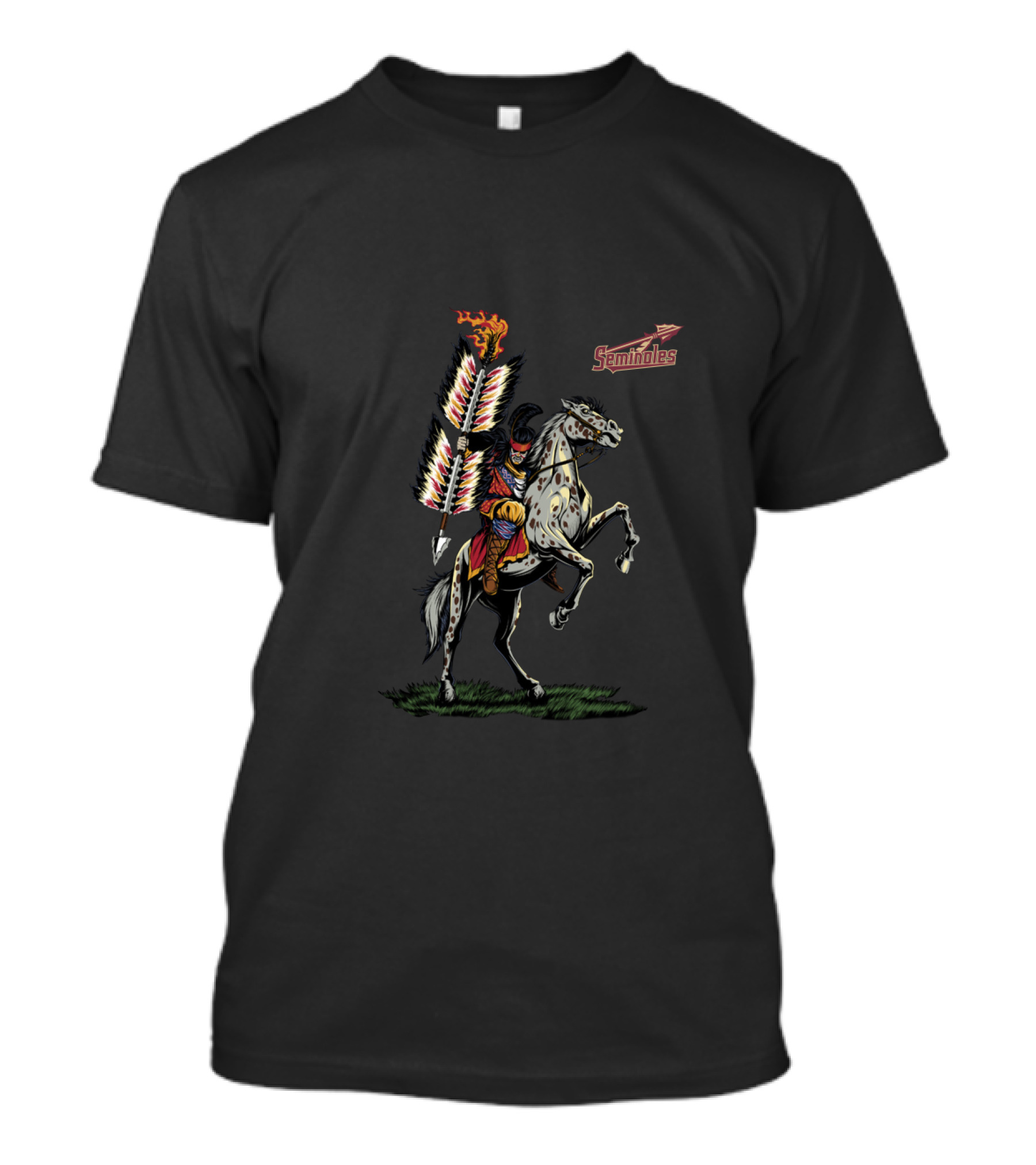 Florida State Seminoles Osceola Riding Renegade Chiefs 2002 T-Shirt