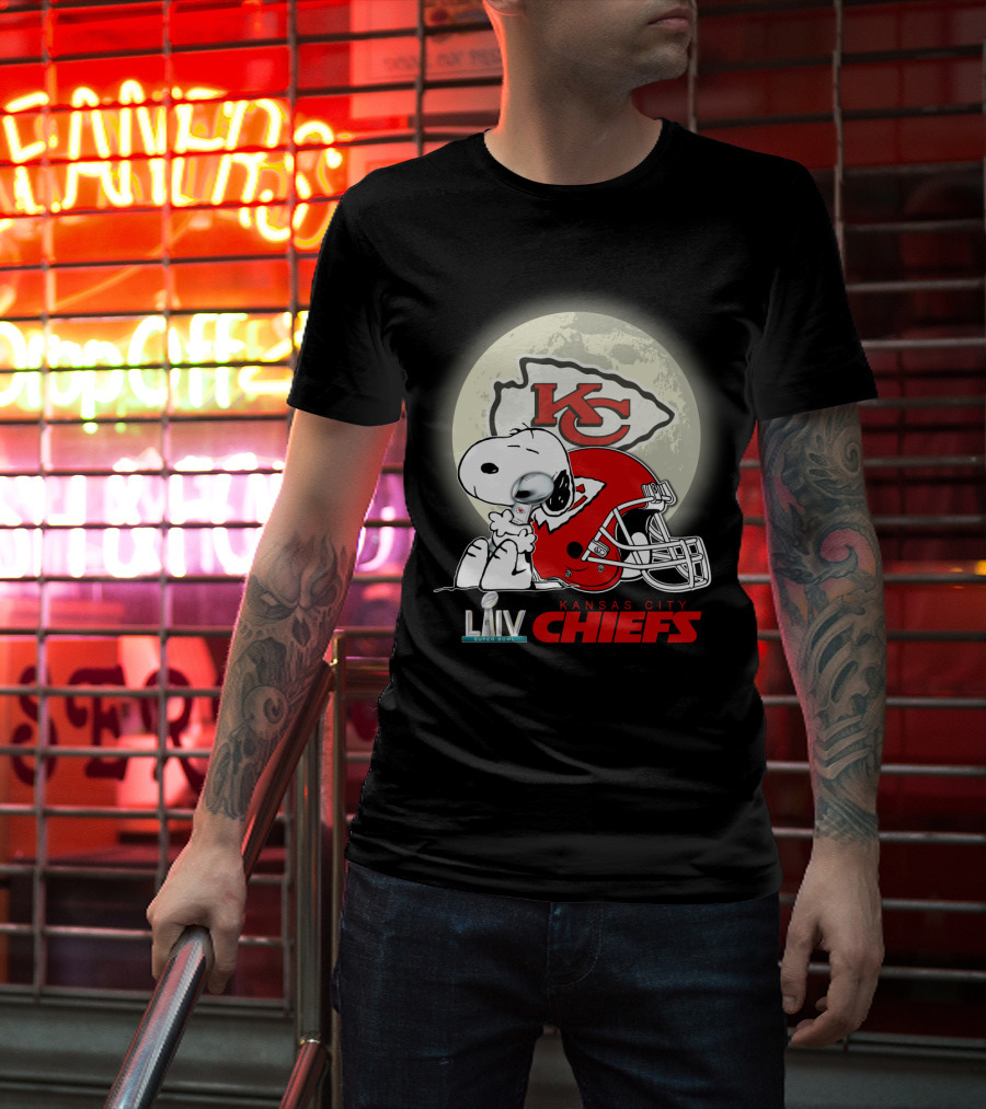 Snoopy Kansas City Chiefs Super Bowl Liv Kcc Chiefs T-Shirt