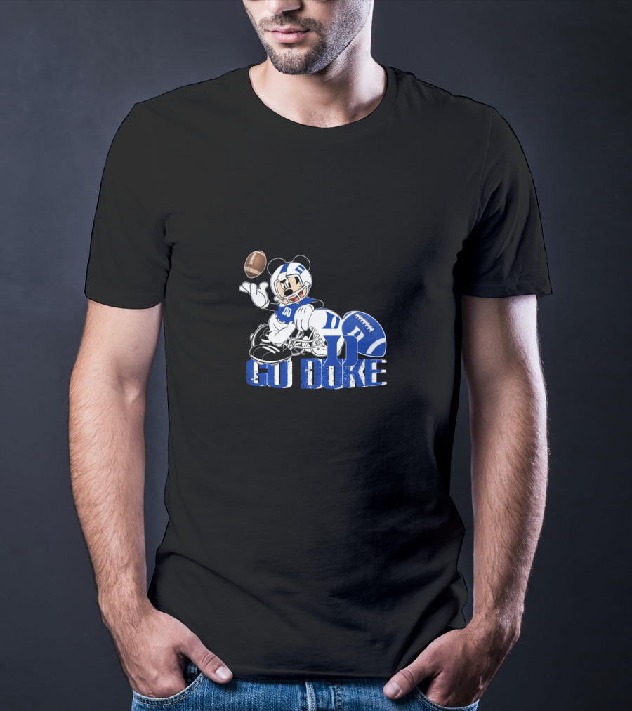 Chtnca8006 Go Duke Football Mickey Mouse T-Shirt