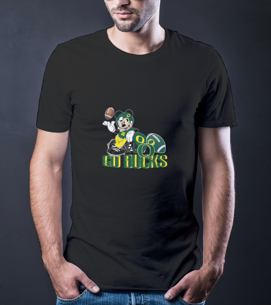 Mickey Mouse Oregon Ducks Football Go Ducks T-Shirt