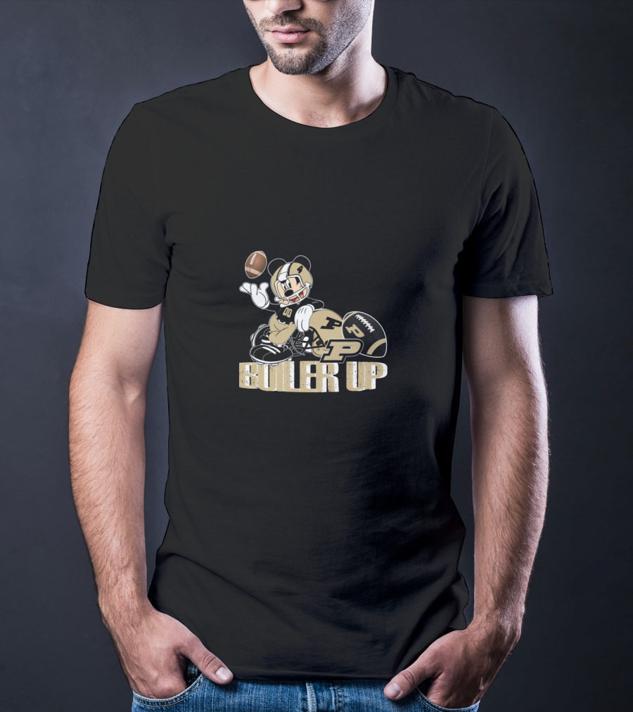 Boiler Up Purdue Football Mickey Mouse T-Shirt