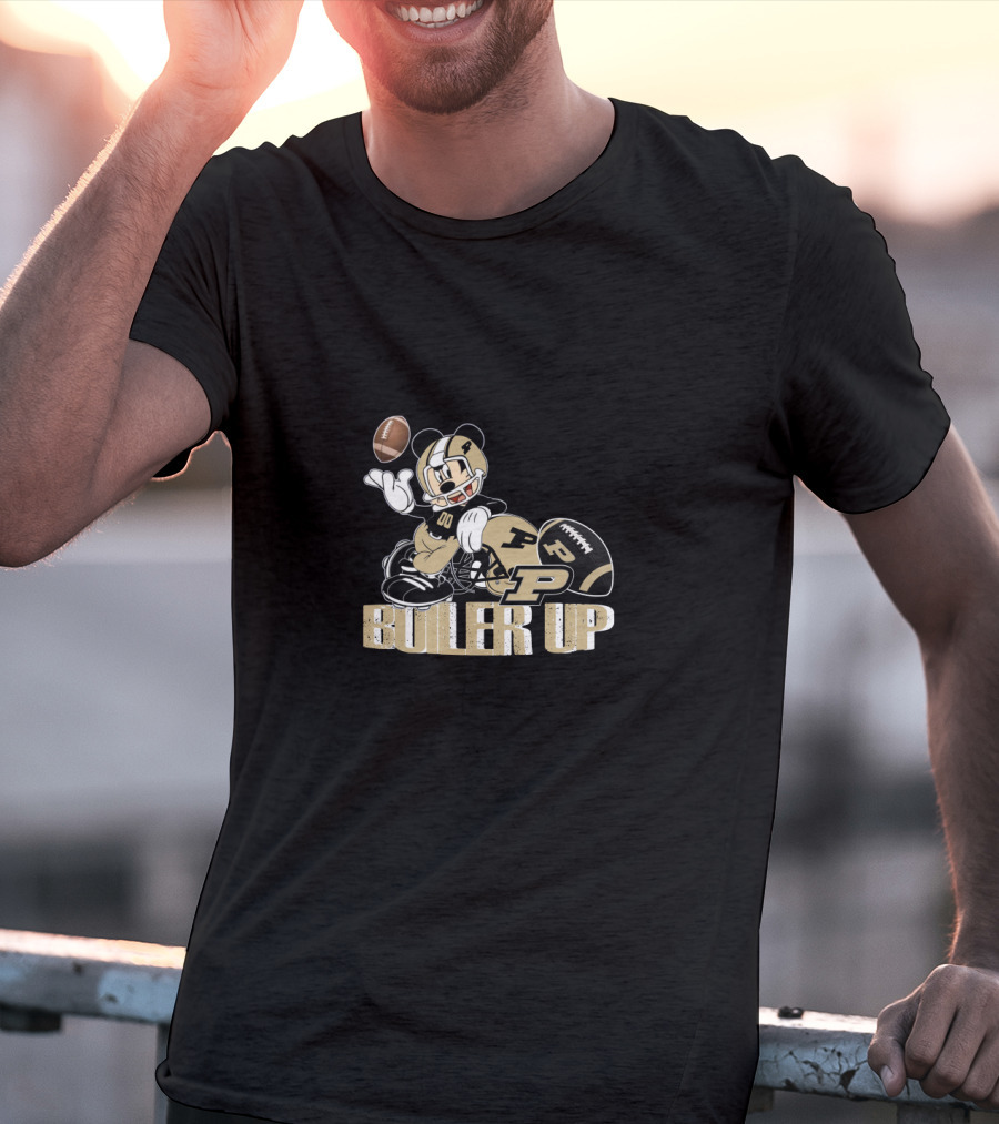 Boiler Up Purdue Football Mickey Mouse T-Shirt