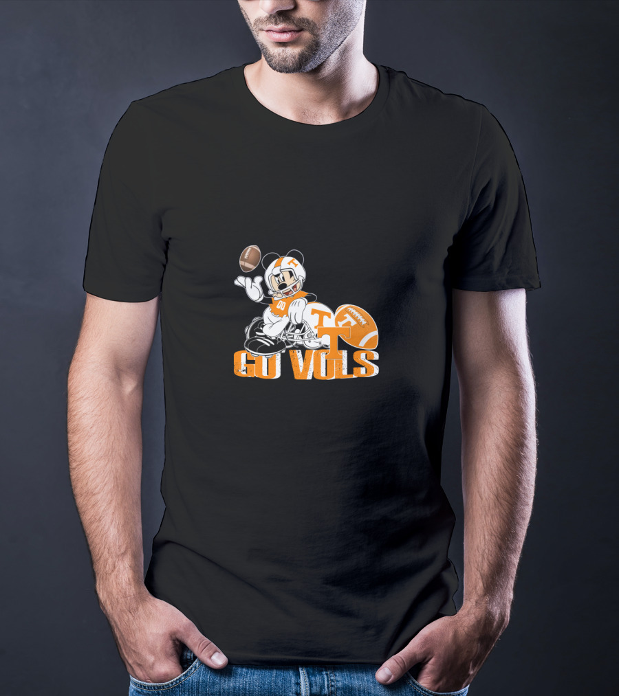 Go Vols Tennessee Football Mickey Mouse T-Shirt