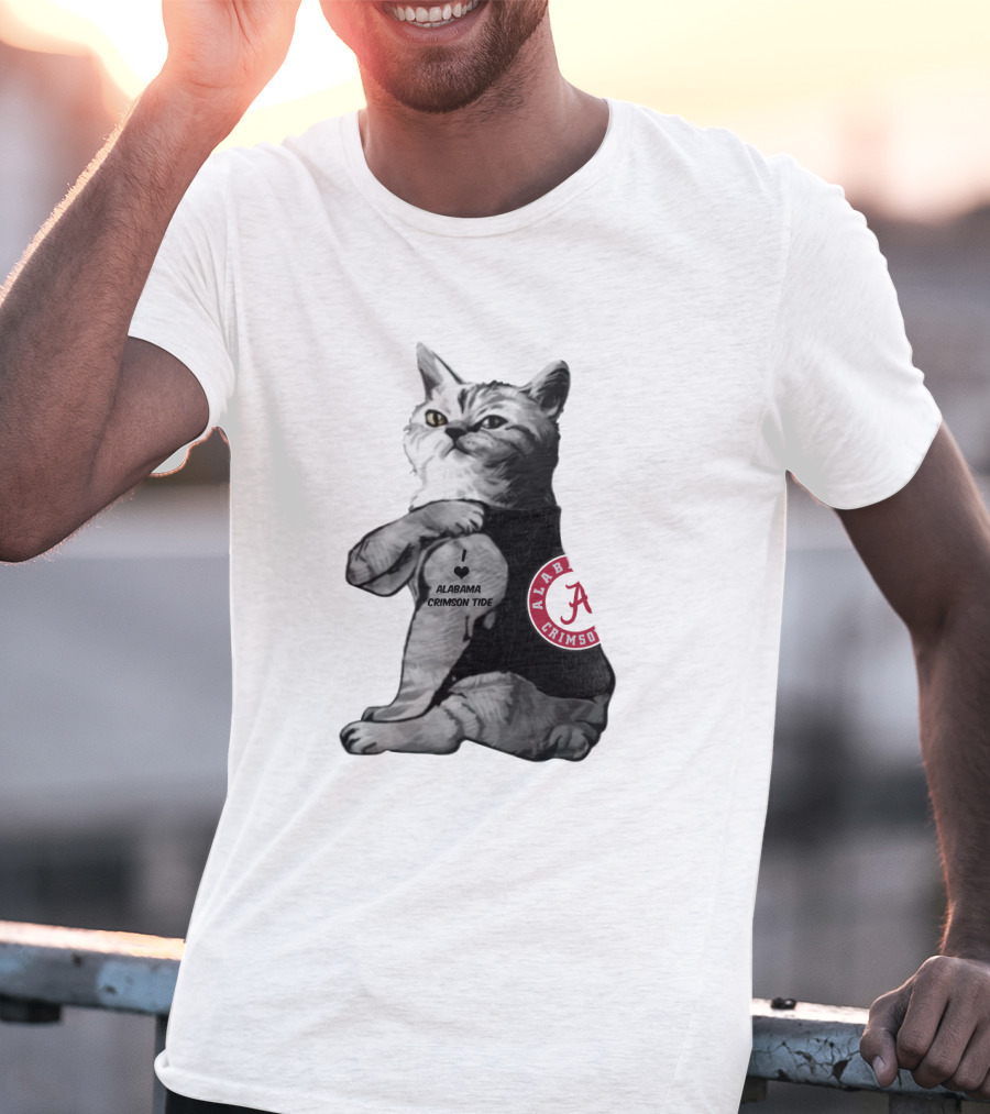 Alabama Crimson Tide Cat T-Shirt