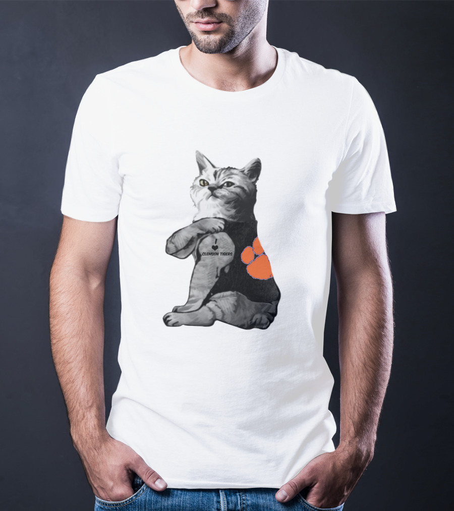 Clemson Tigers Cat Paw Print T-Shirt