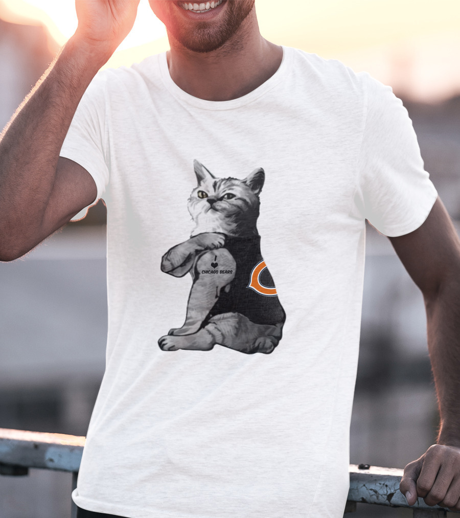Chicago Bears Cat T-Shirt