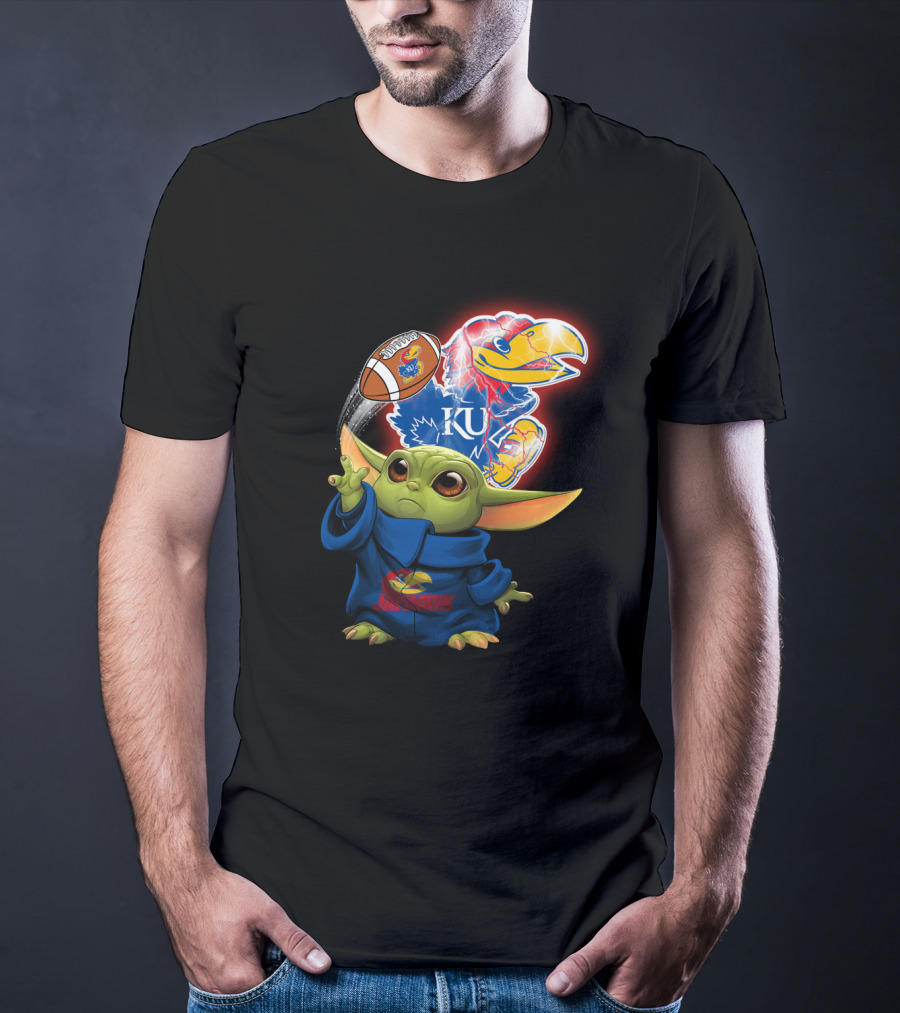 Ku Jayhawks Kansas Football Baby Alien T-Shirt