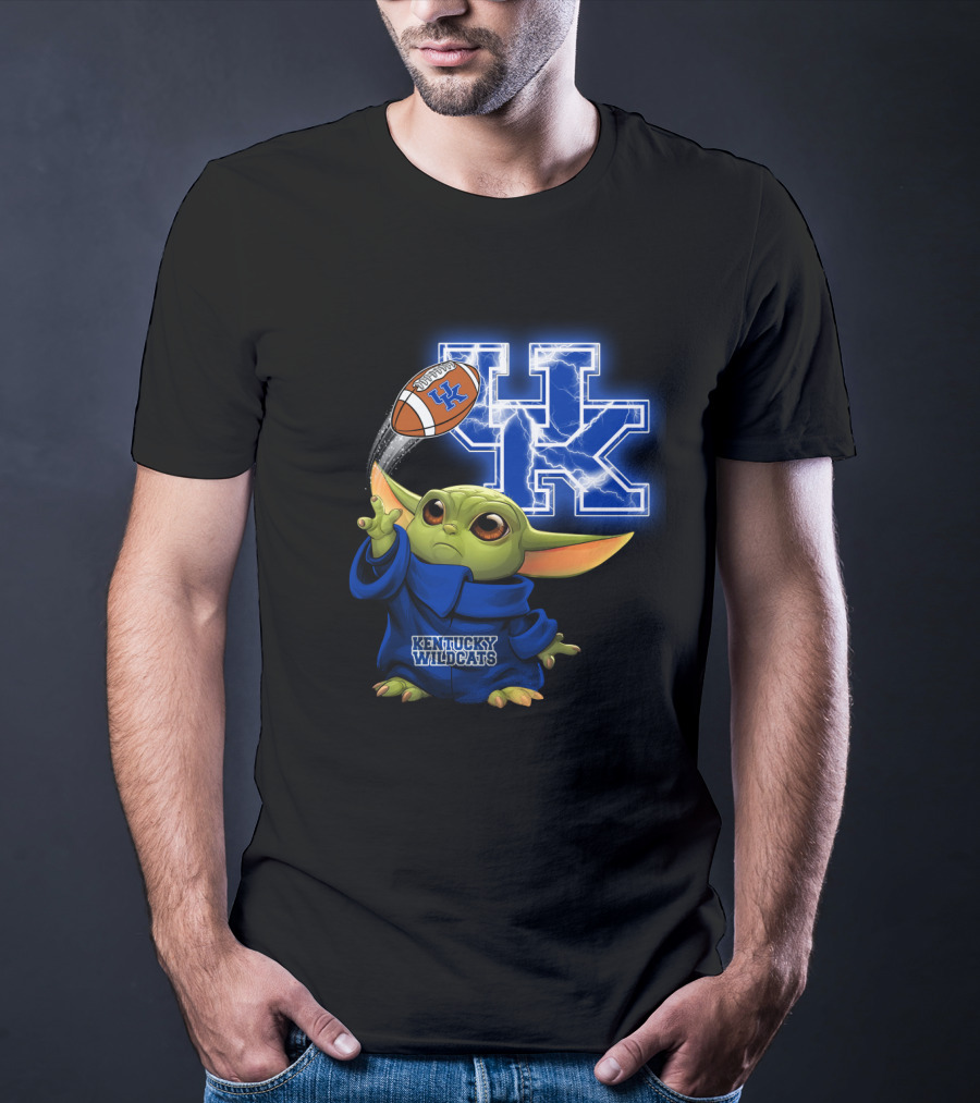 Kentucky Wildcats Football Uk Lightning Baby Alien T-Shirt