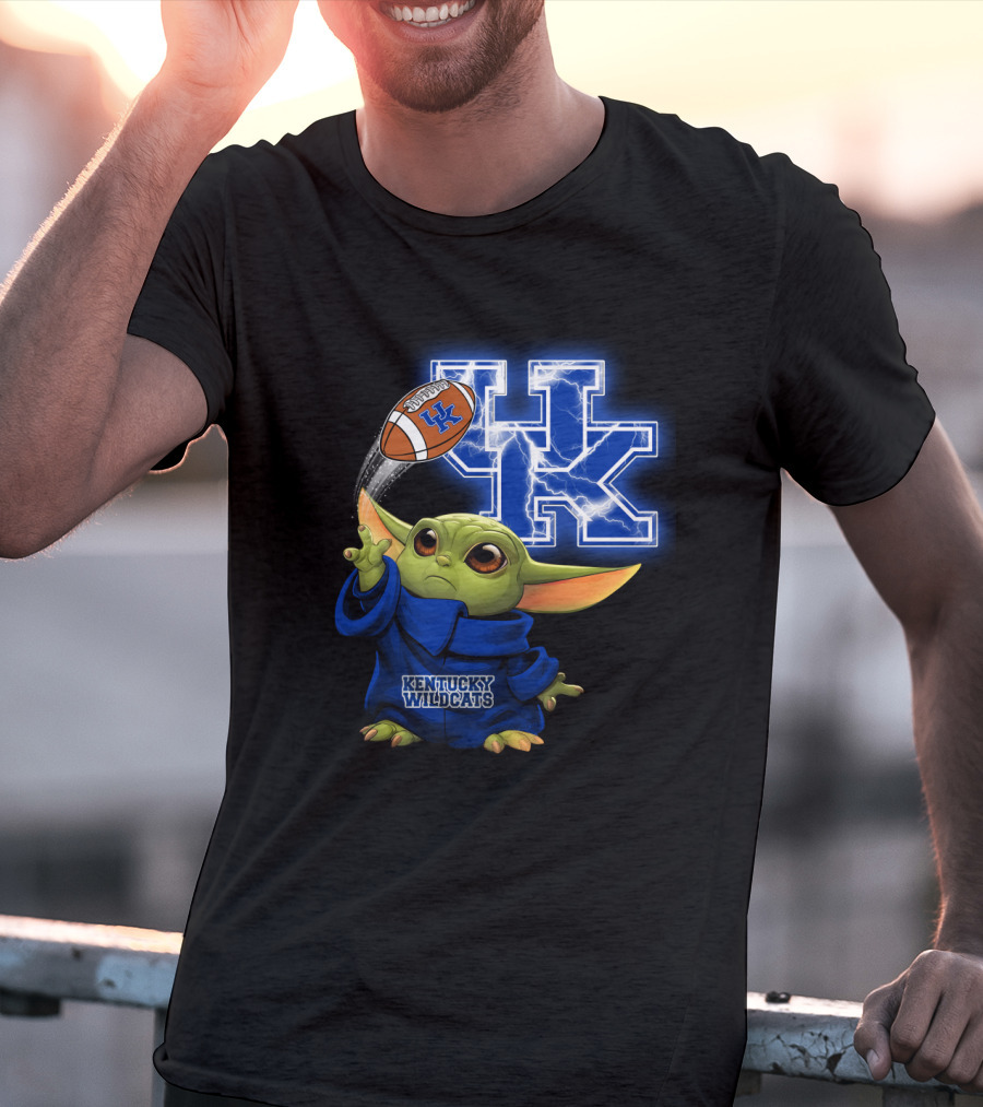 Kentucky Wildcats Football Uk Lightning Baby Alien T-Shirt