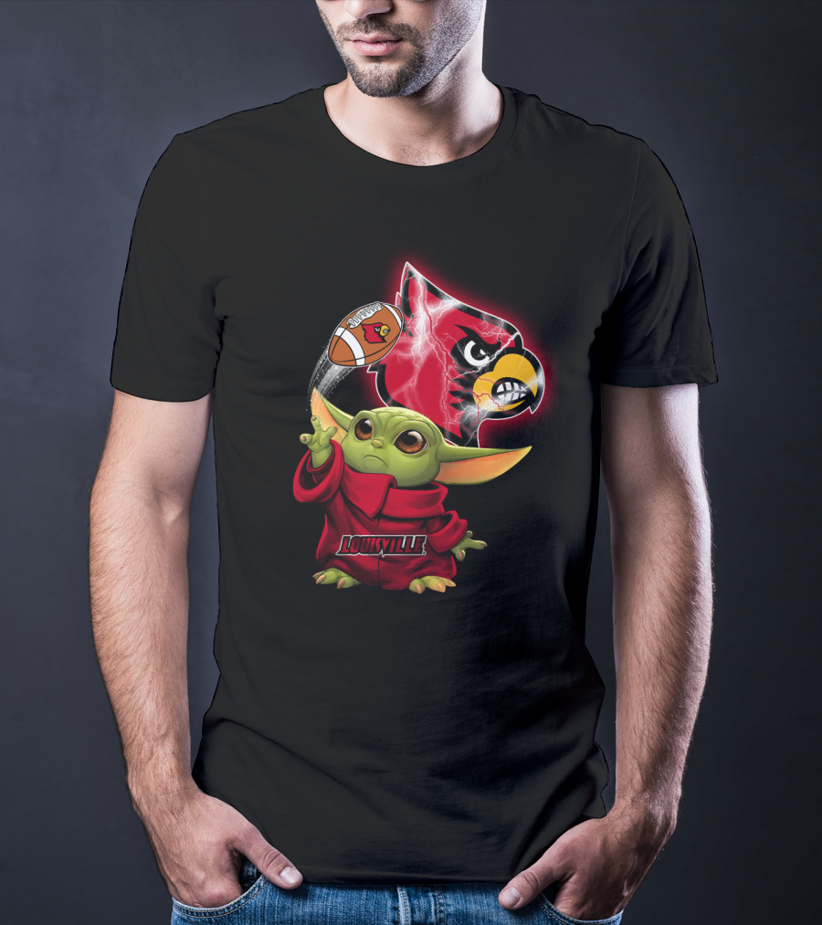 Louisville Cardinals Baby Alien Football Force Chtnca9013 T-Shirt