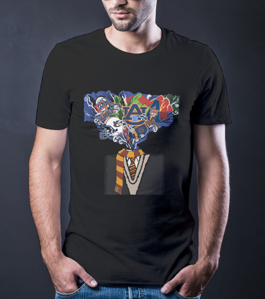 Auburn University Tigers Football Magic Surrealism Iconic Explosion T-Shirt