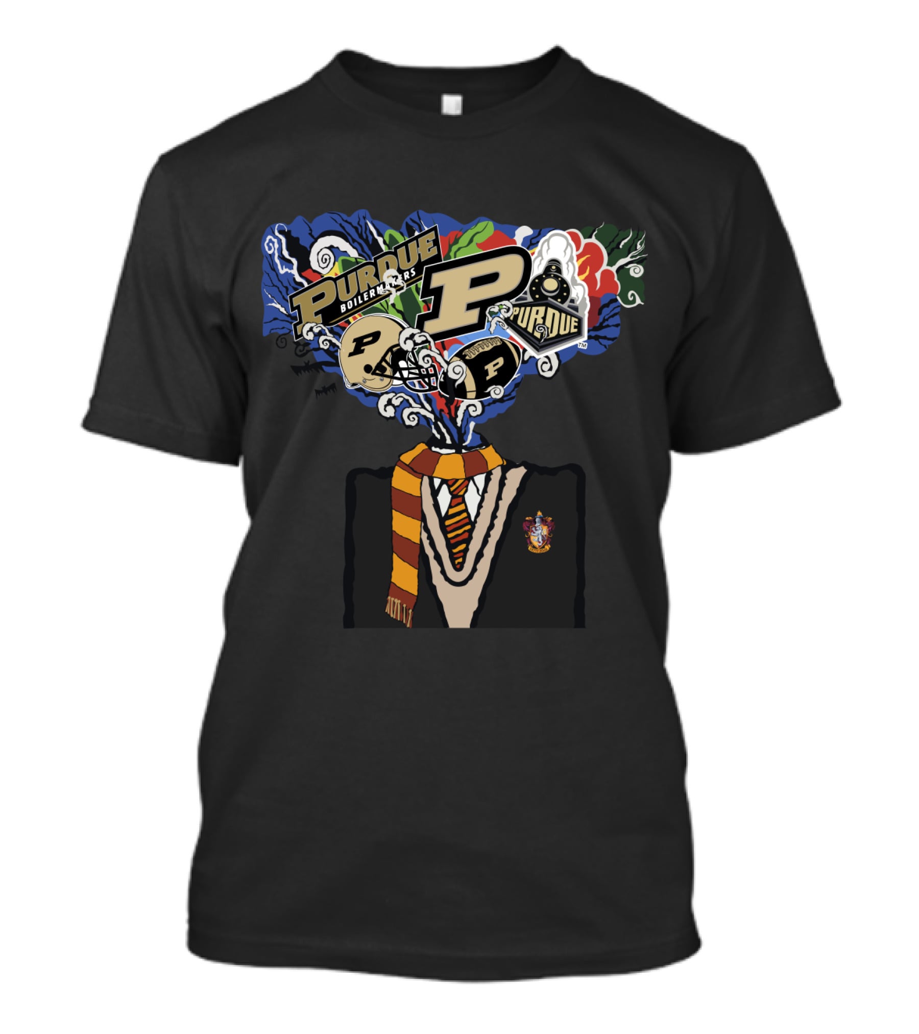 Purdue Boilermakers Hogwarts House Crossover T-Shirt